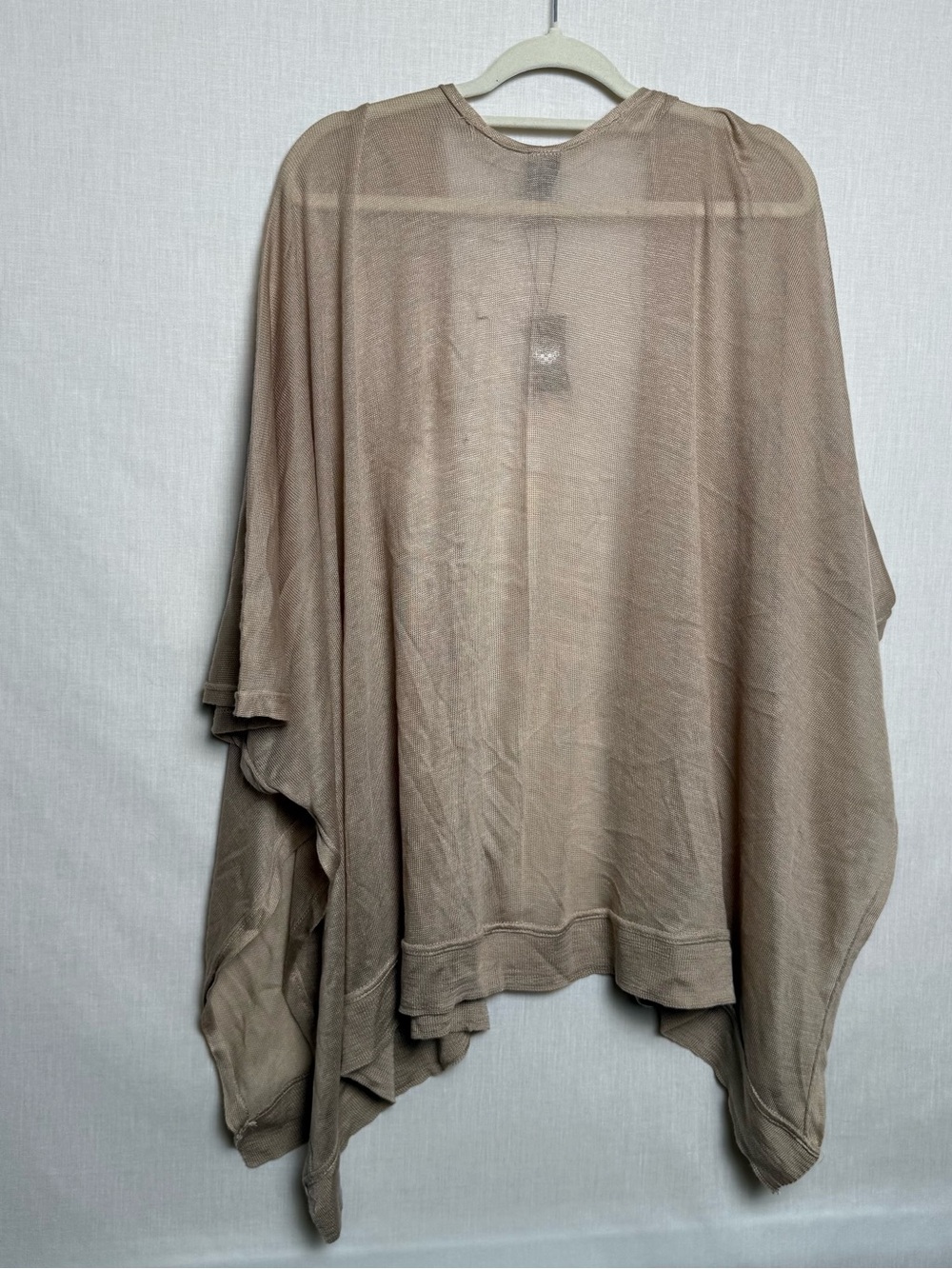 Vince Camuto Womens One Size Sand Beige Open Front Poncho Cardigan Kimono NWT - Picture 7 of 7